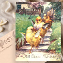 Search for vintage easter chicks postcards Happy