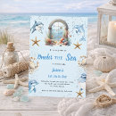 Search for oneder the sea birthday invitations Blue