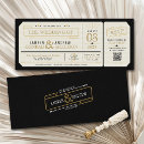 Search for art deco wedding invitations Black and gold