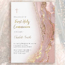 Search for girl first communion invitations Watercolor