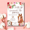 Search for saddle up birthday invitations Floral