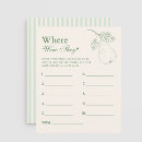 Search for perfect games Bridal shower activity