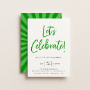 Search for green birthday invitations Colourful