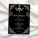 Search for arch bridal shower invitations Black and white