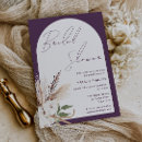 Search for plum bridal shower invitations Boho