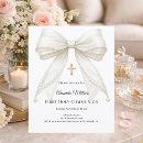 Search for white bow invitations Ivory