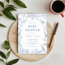 Search for blue giraffe baby shower invitations Blue and white