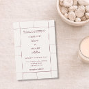 Search for burgundy and ivory wedding invitations Modern