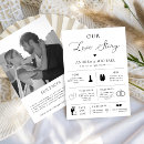 Search for our love story invitations Long story short