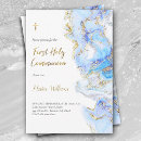 Search for blue first communion invitations Catholic