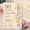 Search for 90 year old birthday invitations Ninetieth