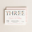 Search for 3 year old birthday invitations Three