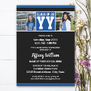 Search for blue and black graduation invitations Modern