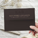 Search for brown wedding envelopes Elegant