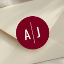 Search for elegant burgundy stickers Minimalist