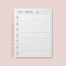 Search for weekly calendar notepads Simple