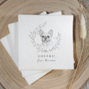 Search for french bulldog napkins Black and white