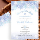 Search for blue snowflake baby shower invitations Digital download