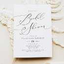 Search for elegant bridal shower invitations Black and white