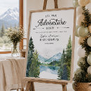 Search for adventure awaits posters Baby shower