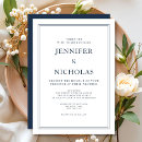 Search for formal navy blue wedding invitations Modern