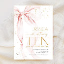 Search for tenth birthday invitations Pink bow
