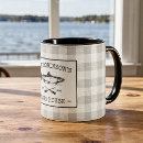 Search for vintage fish mugs Rustic