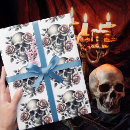 Search for pink skull wrapping paper Gothic