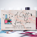 Search for nail technician business gift certificates For her