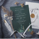 Search for pine green wedding invitations Boho