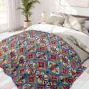 Search for teal and orange blankets Abstract geometric