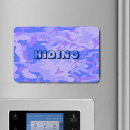 Search for abstract art rectangular magnets Blue