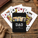 Search for new year playing cards Dad established est