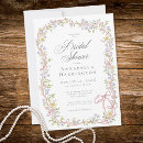 Search for victorian bridal shower invitations Garden