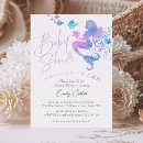 Search for pink mermaid baby shower invitations Purple
