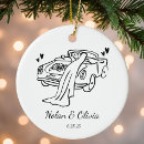 Search for wedding date christmas tree decorations Black and white