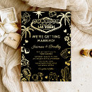 Search for gold palm tree invitations Black and gold