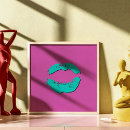 Search for purple lips art Kiss