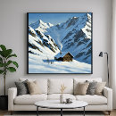 Search for snowy mountain posters Vintage