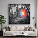 Search for black and white forest art Fantasy