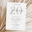 Search for 20th wedding anniversary invitations Modern