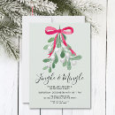 Search for green christmas invitations Watercolor