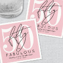 Search for birthday napkins Fifty and fabulous