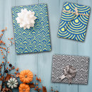 Search for fish scale wrapping paper Blue