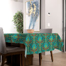 Search for turquoise and brown tablecloths Floral