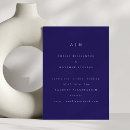 Search for cobalt blue wedding invitations Minimalist