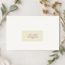 Search for light yellow return address labels Minimalist