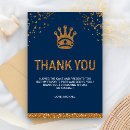 Search for crown thank you cards Navy blue