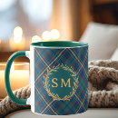 Search for navy blue initial mugs Monogram monogrammed