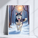 Search for siberian husky art Winter